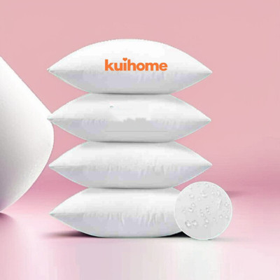 kuihome SOFT Microfibre Abstract Sleeping Pillow Pack of 4(White)