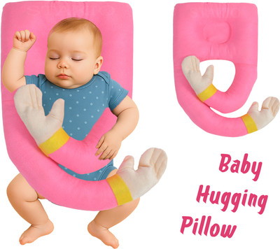 Stakio Microfibre Baby Pillow Pack of 1 Solid Newborns soft baby pillow suitable for 0 to 12 Months(Pink)