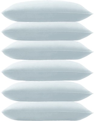 GUNVAR INDIA PRIVATE LIMITED LUXURY Polyester Fibre Solid Sleeping Pillow Pack of 6(White)