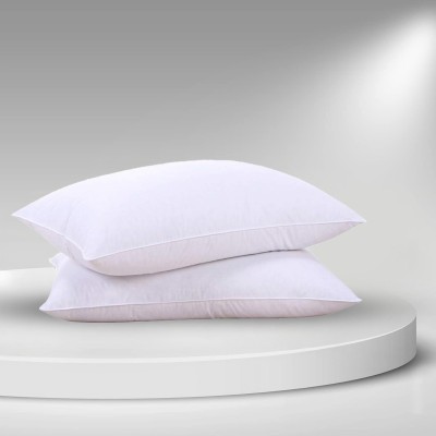 fibre fly PREMIUM LUXURY VERY SOFT FULLY COMFORTABLE INDORAMA VIRGIN FIBRE 16*24 Microfibre Smiley Sleeping Pillow Pack of 2(White)