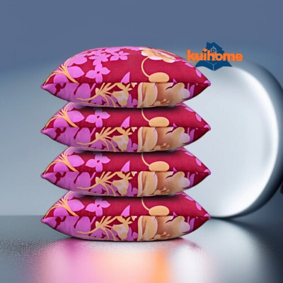 kuihome Microfibre Sleeping Pillow Pack of 4 Abstract SOFT(Multicolor)