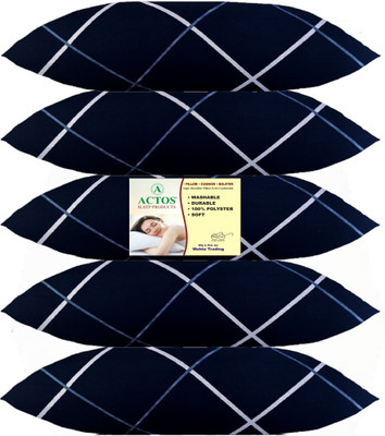 ACTOS Microfibre Abstract Bolster Pack of 5(Blue1)