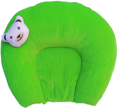 Ducudu Mustard Seeds, Cotton Toons & Characters Baby Pillow Pack of 1(Green U Shape)