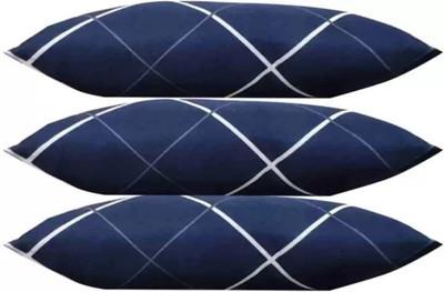 ERANC Luxury Microfibre Floral Sleeping Pillow Pack of 3(white line)
