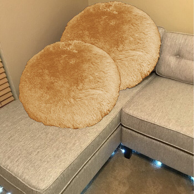 Catchyx Cart Microfibre Solid Cushion Pack of 2(Gold)