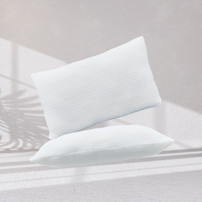 cubenexis Microfibre Sleeping Pillow Pack of 2 Solid Ultra Soft CloudTouch(White)