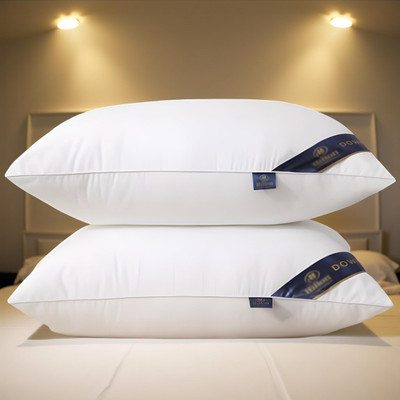 CIEZAR Microfibre Sleeping Pillow Pack of 2 Solid(White)