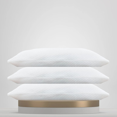 cubenexis Microfibre Sleeping Pillow Pack of 3 Solid Ultra Soft CloudTouch(White)