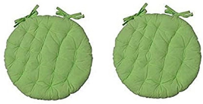STAR ANGLE Cotton Solid Cushion Pack of 2(Green)