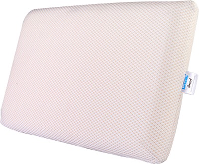 KURLON Memory Foam Solid Orthopaedic Pillow Pack of 1(White)