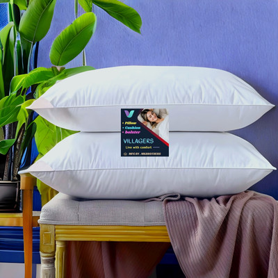 Tecsun LUXURY Microfibre Abstract Sleeping Pillow Pack of 2(White)