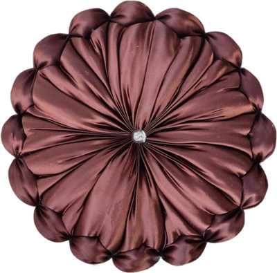 GTX Decorative premium Microfibre Solid Cushion Pack of 1(Brown)