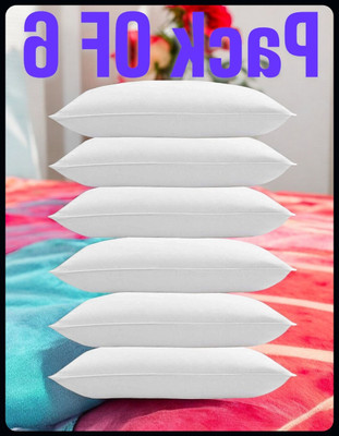 Gaulpastore LUXURY Cotton Solid Sleeping Pillow Pack of 1(Blue, White)