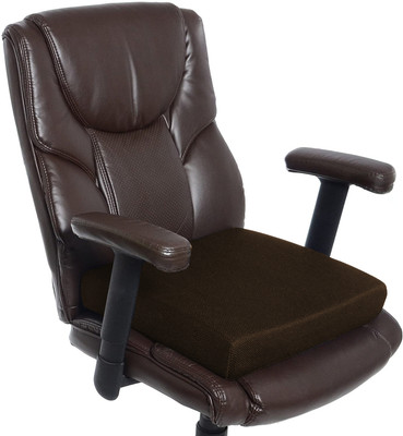 Soo Jaoo Chair Pad Foam Solid Chair Pad Pack of 1(Brown)