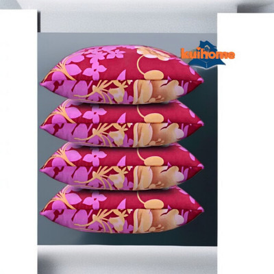 kuihome Microfibre Sleeping Pillow Pack of 4 Abstract SOFT(Multicolor)