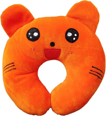 Depurika Foam Solid Baby Pillow Pack of 1(Orange)