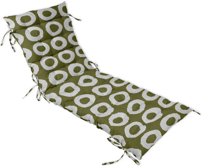Vargottam Polyester Fibre Geometric Chair Pad Pack of 1(Light Green)