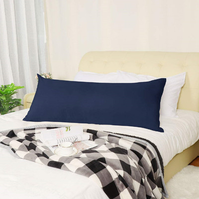 Soo Jaoo Body Pillow Polyester Fibre Solid Body Pillow Pack of 1(Blue)