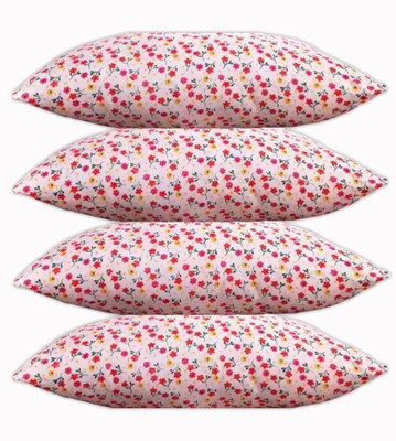 Jaipurlinen Polyester Fibre Sleeping Pillow Pack of 4 Abstract LUXURY(Multicolor)