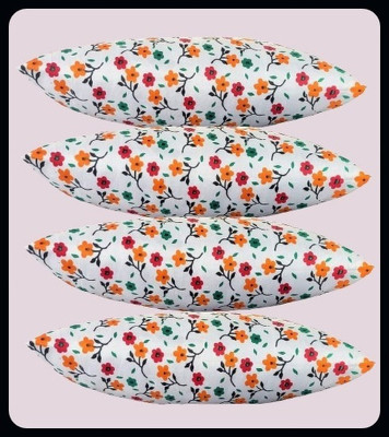JAYOG ENTERPRISE Microfibre Floral Sleeping Pillow Pack of 4(Multicolor)