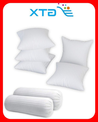 GTX Microfibre Bolster Pack of 7 Stripes(White)
