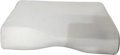 Wakeup India Memory Foam Solid Orthopaedic Pillow Pack of 1(White, Grey)