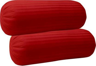 JDX Polyester Fibre Solid Bolster Pack of 2(Maroon)