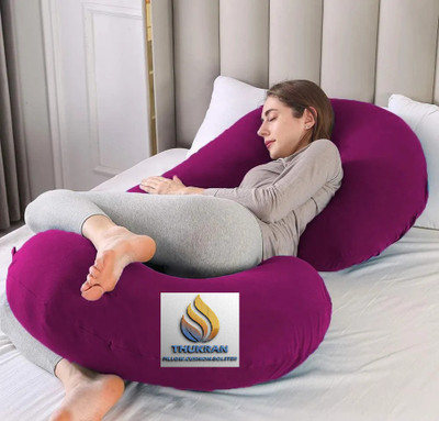 THUKRAN Microfibre Pregnancy Pillow Pack of 1 Solid(WHIN)