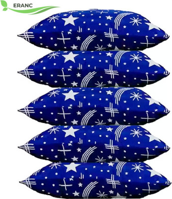 Texlux LUXURY Polyester Fibre Abstract Sleeping Pillow Pack of 5(Blue)