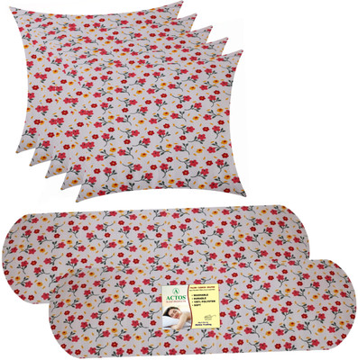 ACTOS Microfibre Solid Bolster Pack of 7(Multicolor3)