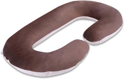 Dormyo Cozy: Maternity C-Shaped Body Maternity Pillow for Pregnant Women Microfibre Abstract Pregnancy Pillow Pack of 1(Golden+Cream)