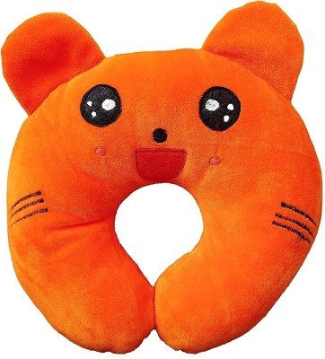 HouseOfCommon Polyester Fibre Animals Baby Pillow Pack of 1(Orange)