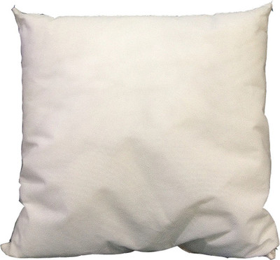Kamfhee Polyester Fibre Solid Cushion Pack of 1(White)