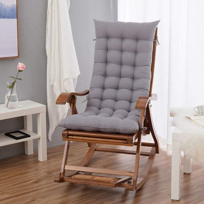 aeTHEric Microfibre Solid Chair Pad Pack of 1(Grey)