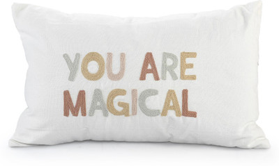 SASHAA WORLD Fashion Polyester Fibre Quotes Sleeping Pillow Pack of 1(White)