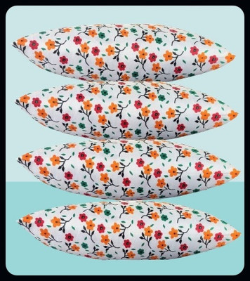 JAYOG ENTERPRISE Microfibre Floral Sleeping Pillow Pack of 4(Multicolor)
