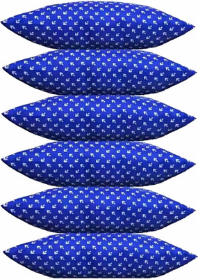 Texlux Polyester Fibre Sleeping Pillow Pack of 6 Abstract(Blue)