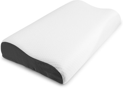 EOXO Memory Foam Sleeping Pillow Pack of 1 Solid Cervical Pillow for Neck Pain Relief Sleeping – Ideal for Side, Back and Stomach(King Contour Pillow)