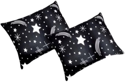SANJU BROTHER LUXORY Microfibre Solid Sleeping Pillow Pack of 2(Black)