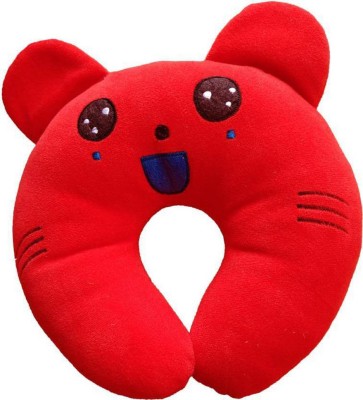 CLASORA Polyester Fibre Animals Baby Pillow Pack of 1(Red)