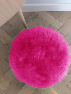 PriMaryHoMe Microfibre Solid Cushion Pack of 1(Dark Pink)