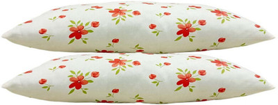 PALVIT Microfibre Abstract Sleeping Pillow Pack of 2(Orange)