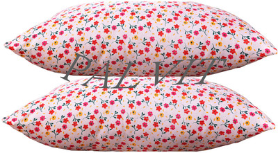 BHEBHA Microfibre Abstract Sleeping Pillow Pack of 2(Pink 167)