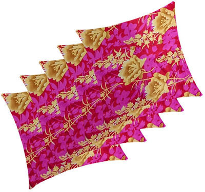 SANJU BROTHER Microfibre Floral Cushion Pack of 5(PL)