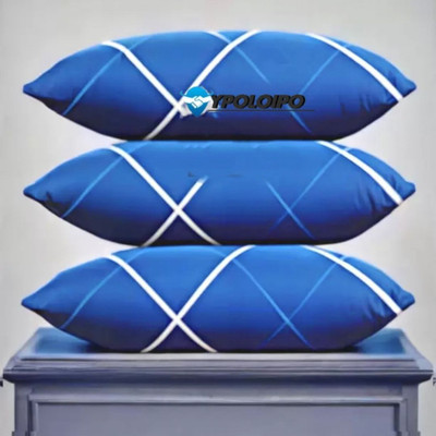 Urmila Creation Microfibre Sleeping Pillow Pack of 3 Solid LUXURY(Blue)