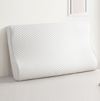 HOMEMONDE Orthopaedic Pillow Memory Foam Pillow Memory Foam Solid Orthopaedic Pillow Pack of 1(White Cervical)