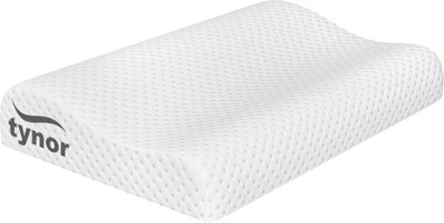 TYNOR Ortho Pillow Soft Memory Foam Solid Orthopaedic Pillow Pack of 1(White)