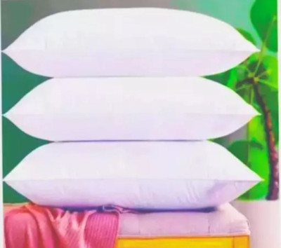 Urmila Creation Polyester Fibre Sleeping Pillow Pack of 3 Solid LUXURY(White)