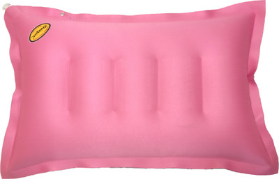 DUCKBACK Air Travel Pillow Pack of 1 Solid Pillow(Pink)