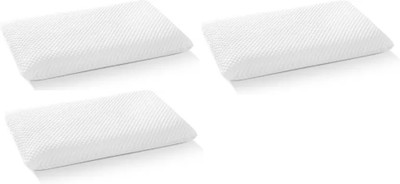 Flipkart SmartBuy Orthopedic Memory Foam Pillow, Queen Memory Foam Solid Orthopaedic Pillow Pack of 3(White)